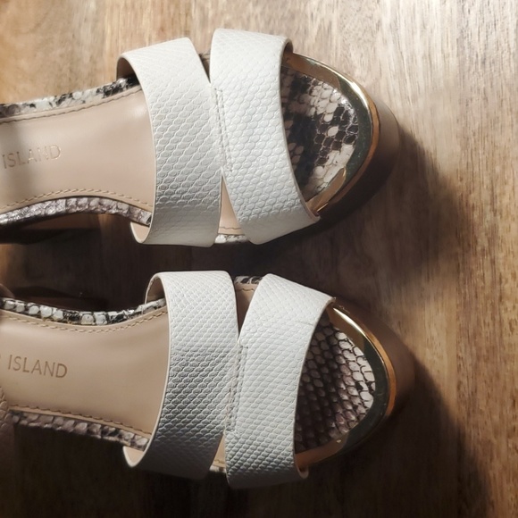 Platform python and gold plate open toe clog - Picture 4 of 9